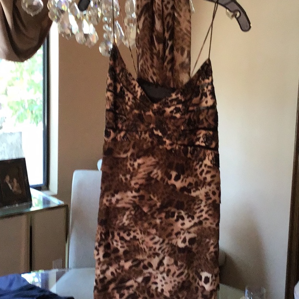 Chetta B evening dress with black stones